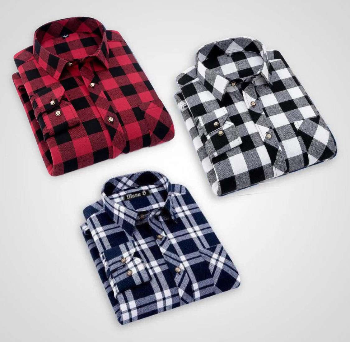 (Red,Lora, Derby) Premium Cotton Shirts (Pack Of 3)