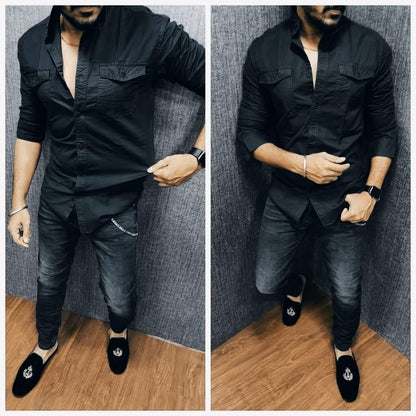 PLAIN COMBO OF 4 SHIRTS