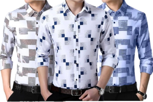 Premium Cotton Check Shirts (Pack Of 3)