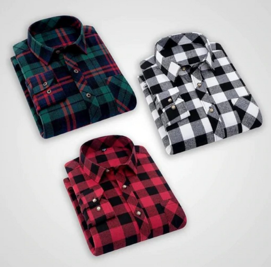 Shiptrey Branded (Green,Lora,Red) Checked Shirts