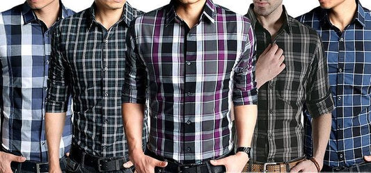 SPECIAL COMBO OF 5 CHECK SHIRTS