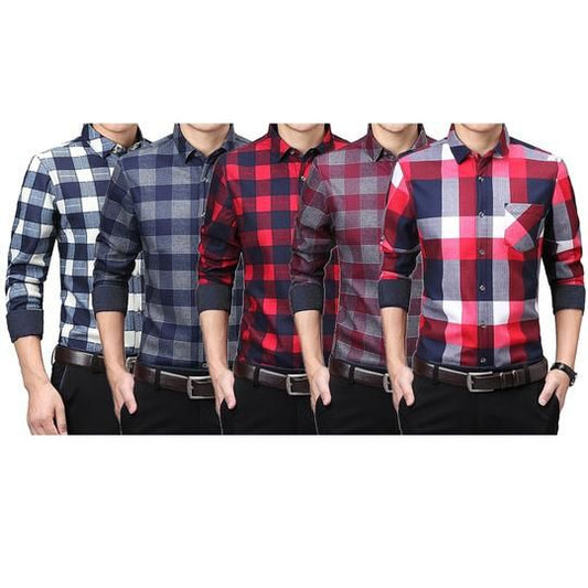 FASHION COMBO OF 5 CHECK SHIRTS (Pack of 5)