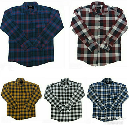 COMBO OF 5 TRENDY CHECK SHIRTS