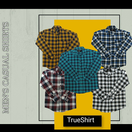 5 Mens Check Casual Shirts